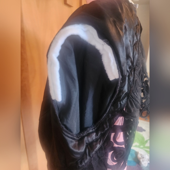 Gunne Sax by Jessica McClintock Vintage Black Velvet Bolero Sz 18W - Picture 5 of 9